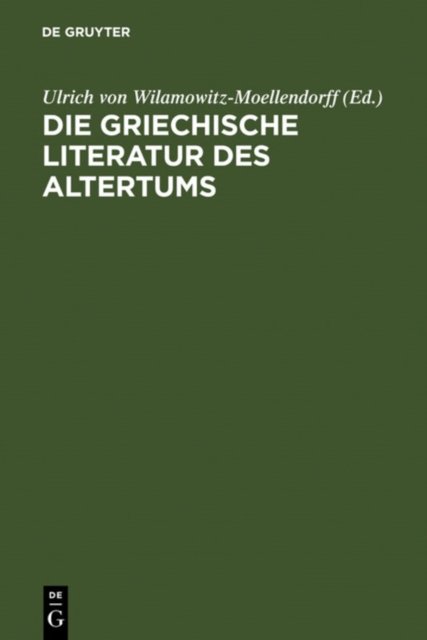 Die Griechische Literatur DES CB