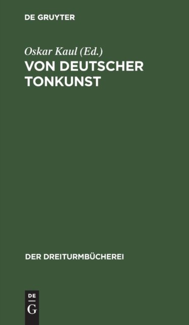 Von deutscher Tonkunst