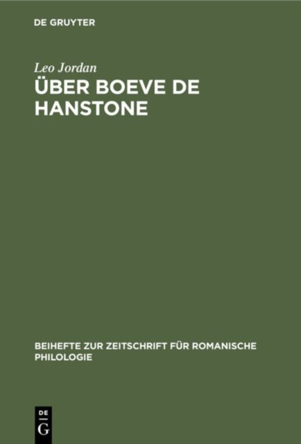 Uber Boeve de Hanstone
