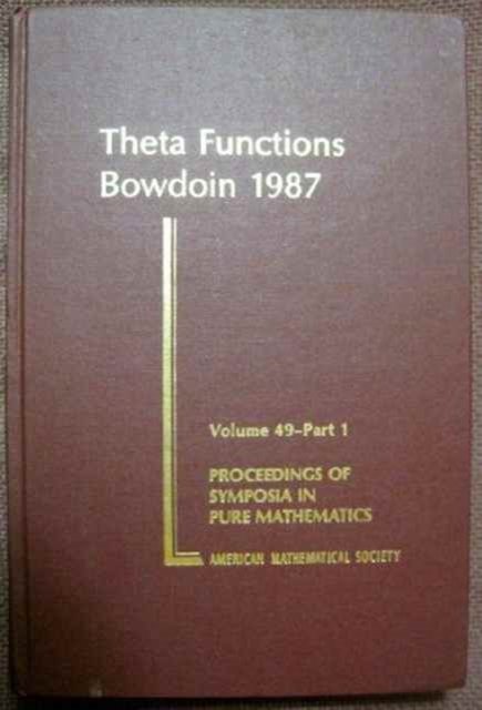 Theta Functions-Bowdoin 1987