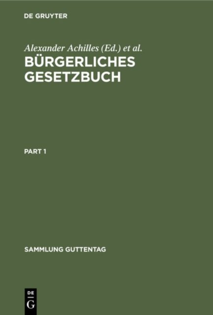 Burgerliches Gesetzbuch