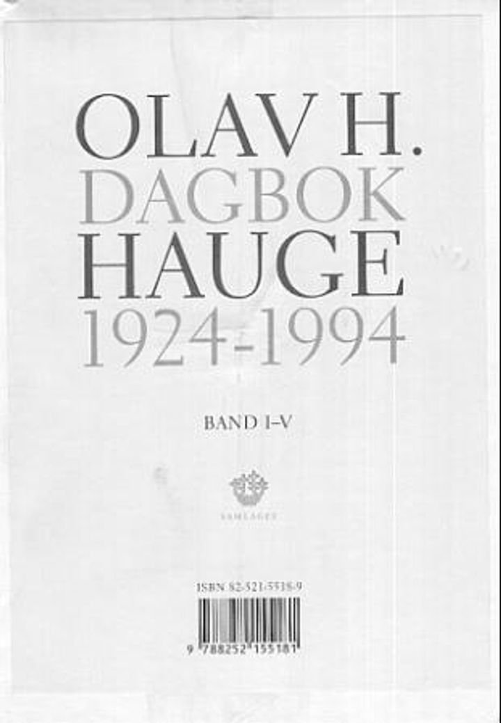 Dagbok 1924-1994. Bd. 1-5