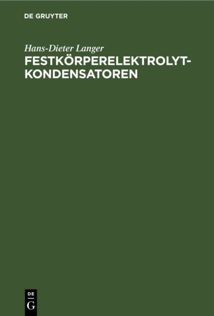 Festkorperelektrolytkondensatoren