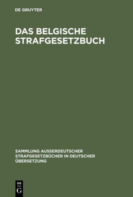 belgische Strafgesetzbuch