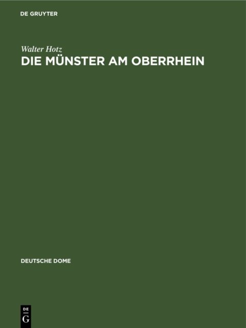 Die Munster Am Oberrhein