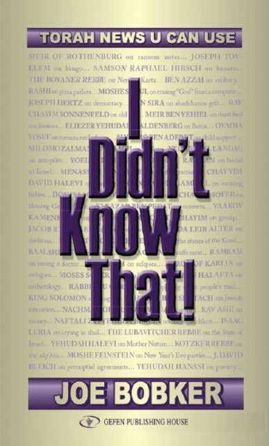 I Didn't Know That