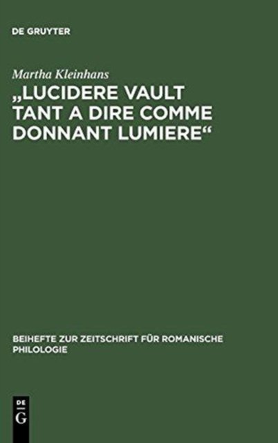 "Lucidere Vault Tant a Dire Comme Donnant Lumiere"