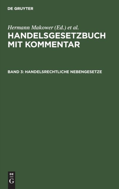 Handelsrechtliche Nebengesetze