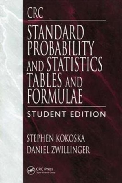 CRC Standard Probability and Statistics Tables and Formulae