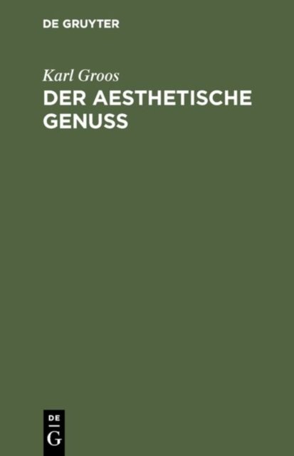 Der Aesthetische Genuss