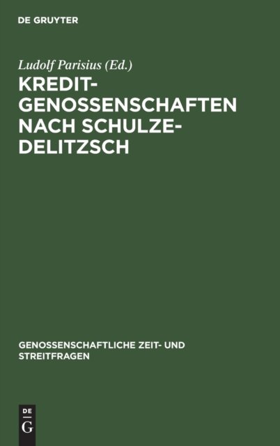 Kreditgenossenschaften Nach Schulze-Delitzsch
