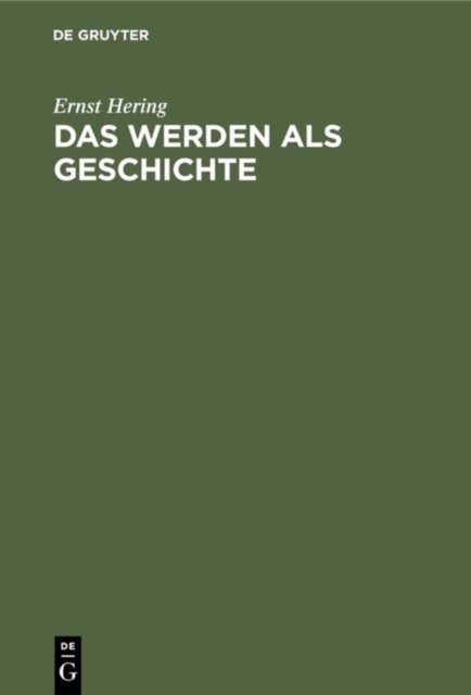 Werden als Geschichte