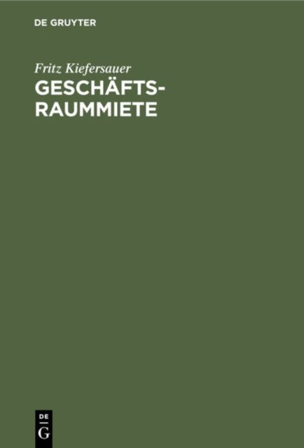 Geschaftsraummiete