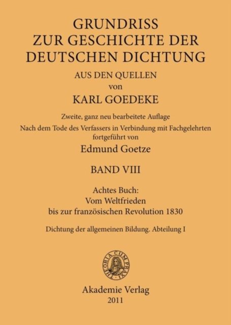 Achtes Buch: Vom Weltfrieden Bis Zur Franzosischen Revolution 1830