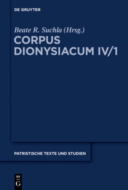 Ioannis Scythopolitani prologus et scholia in Dionysii Areopagitae librum ''De divinis nominibus'' cum additamentis interpretum aliorum