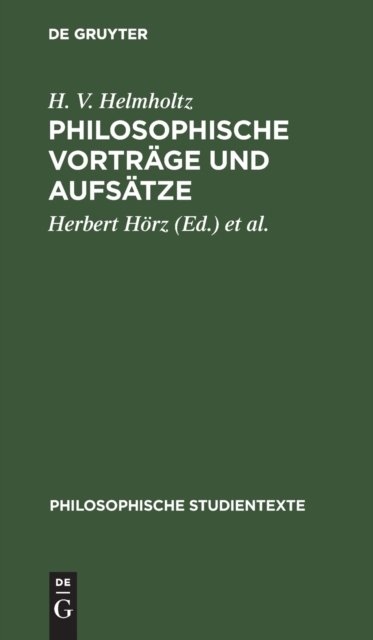 Philosophische Vortrage Und Aufsatze