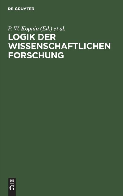 Logik Der Wissenschaftlichen Forschung