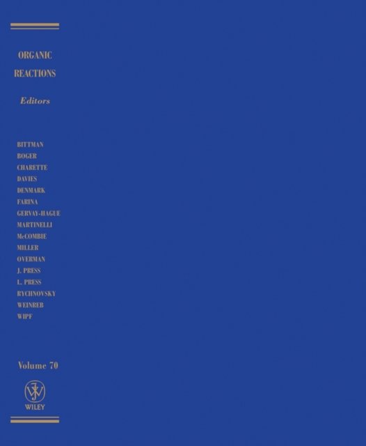 Organic Reactions, Volume 70