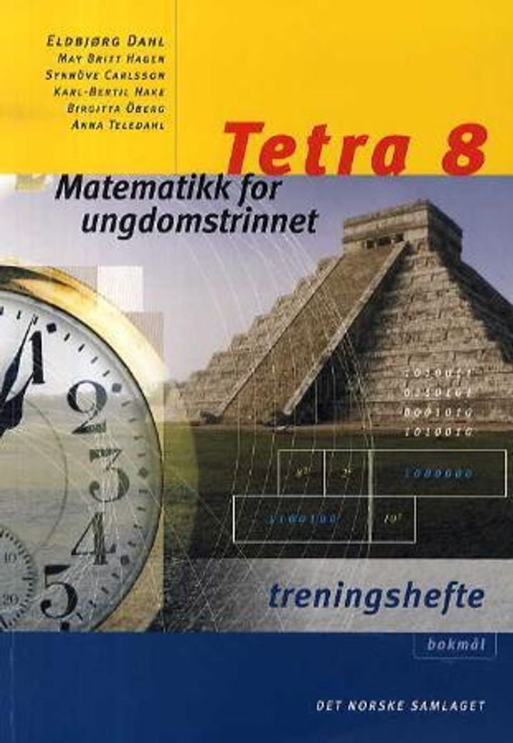 Tetra 8 - Treningshefte : matematikk for ungdomstrinnet