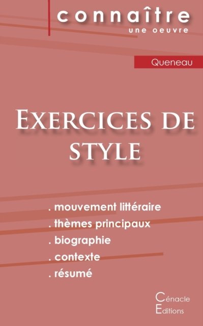 Fiche de lecture Exercices de style de Raymond Queneau (Analyse littéraire de référence et résumé complet)