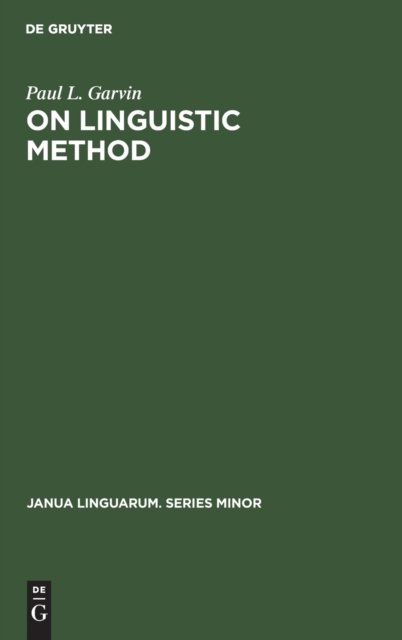 On Linguistic Method