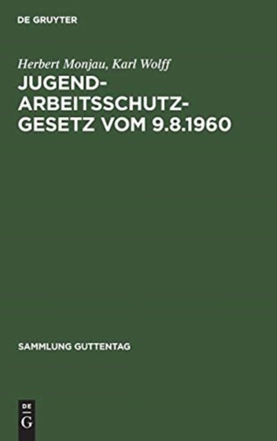 Jugendarbeitsschutzgesetz vom 9.8.1960