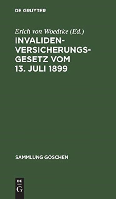 Invalidenversicherungsgesetz Vom 13. Juli 1899