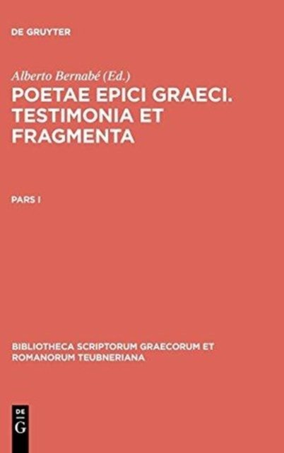 Poetarum Epicorum Graecorum T CB