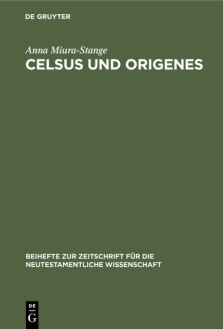 Celsus Und Origenes