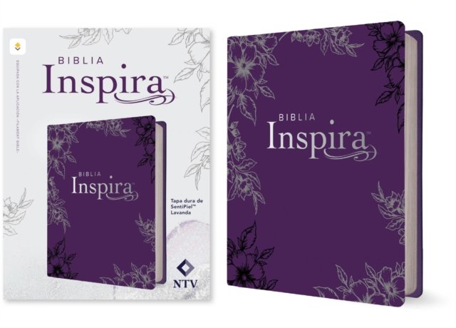 Biblia Inspira NTV con Filament  (Tapa dura de SentiPiel, Lavanda)
