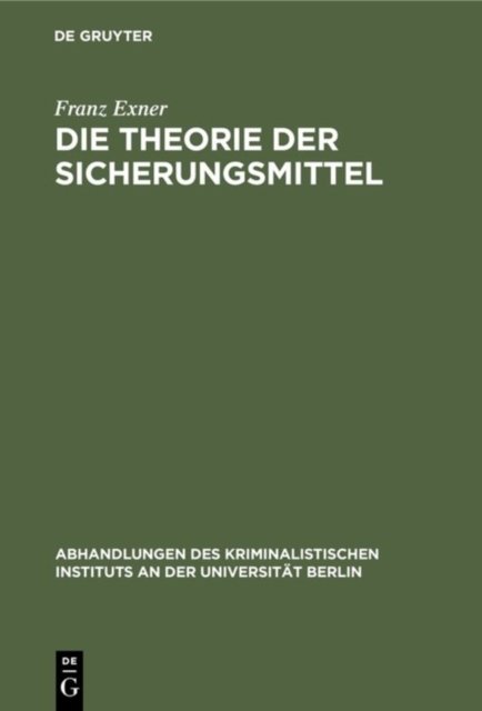 Theorie der Sicherungsmittel