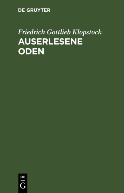 Auserlesene Oden