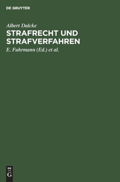 Strafrecht Und Strafverfahren