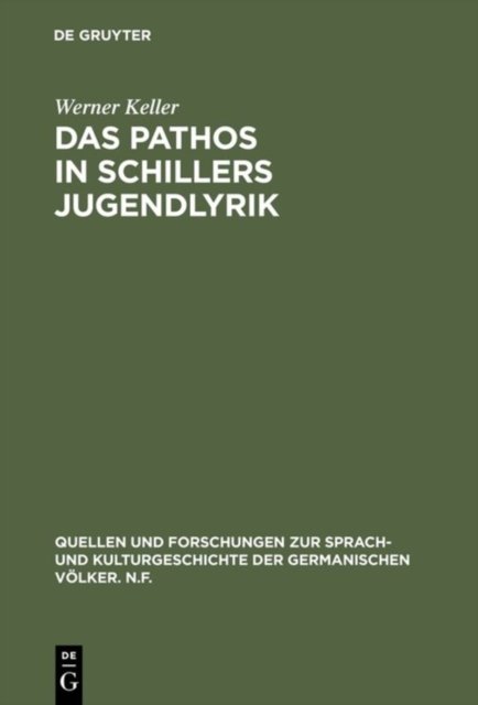 Pathos in Schillers Jugendlyrik