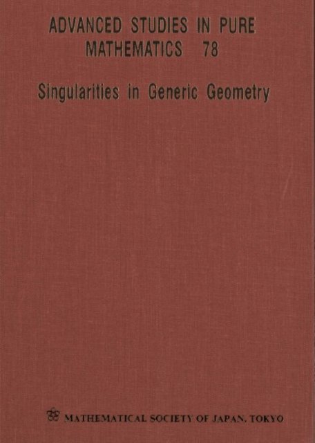 Singularities In Generic Geometry