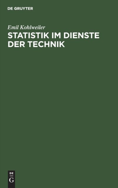 Statistik Im Dienste Der Technik