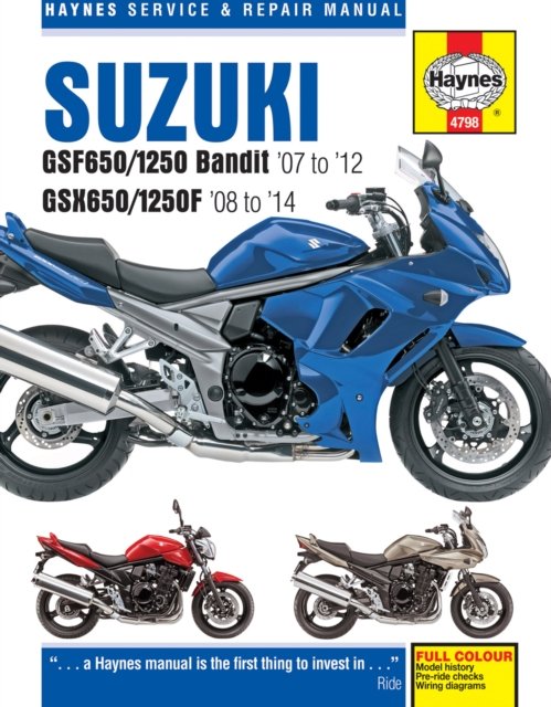 Suzuki GSF650/1250 Bandit & GSX650/1250F (07-14) Haynes Repair Manual