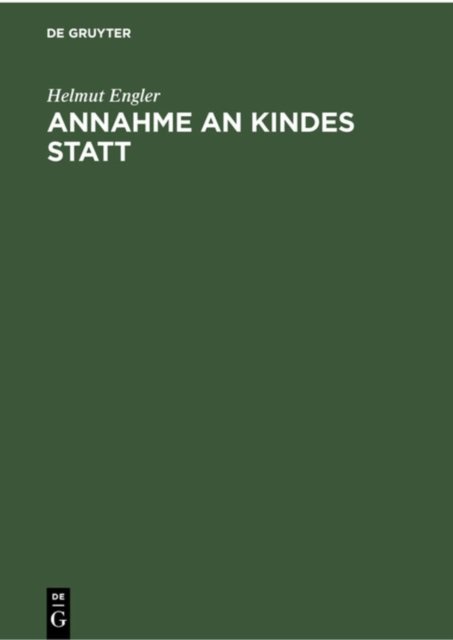 Annahme an Kindes Statt