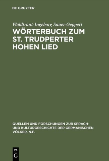 Worterbuch zum St. Trudperter Hohen Lied