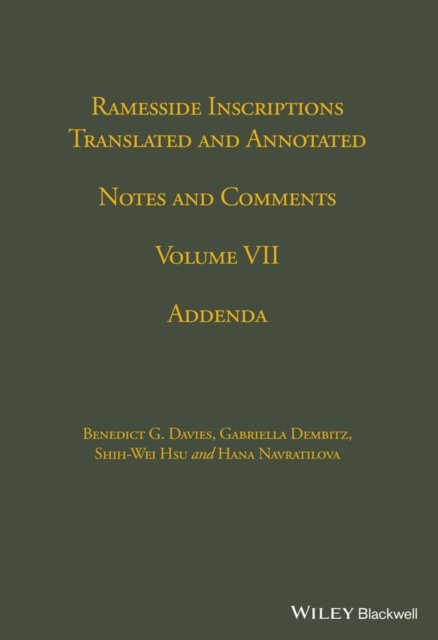 Ramesside Inscriptions, Addenda