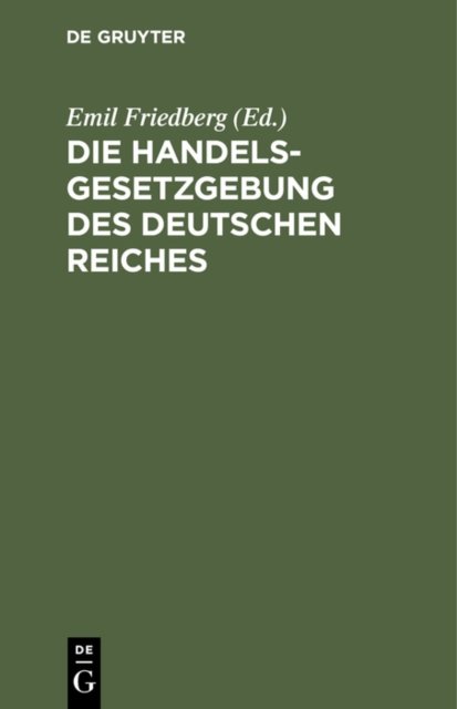 Handelsgesetzgebung des Deutschen Reiches