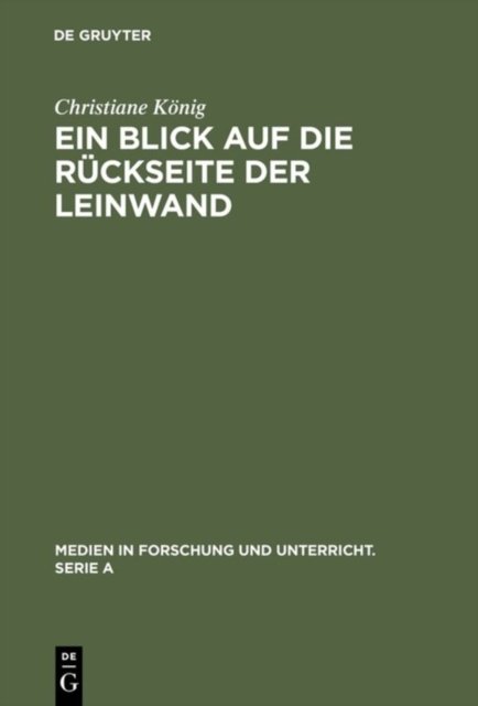 Ein Blick auf die Ruckseite der Leinwand