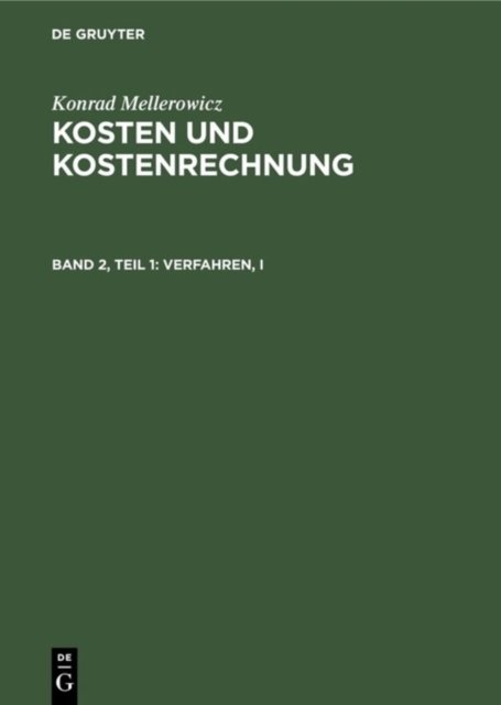 Verfahren, I