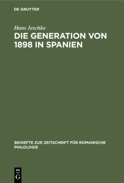 Die Generation Von 1898 in Spanien