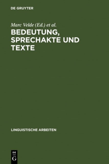 Bedeutung, Sprechakte Und Texte