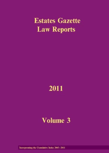 EGLR 2011 Volume 3 and Cumulative Index