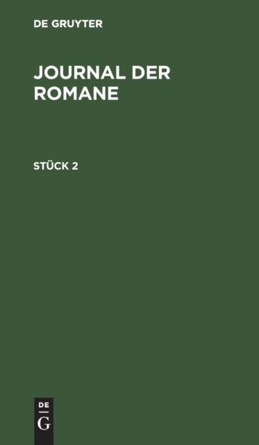 Journal Der Romane. Stuck 2