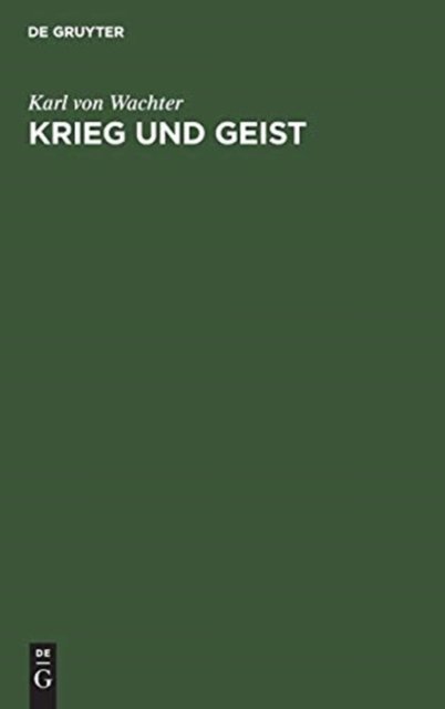 Krieg Und Geist