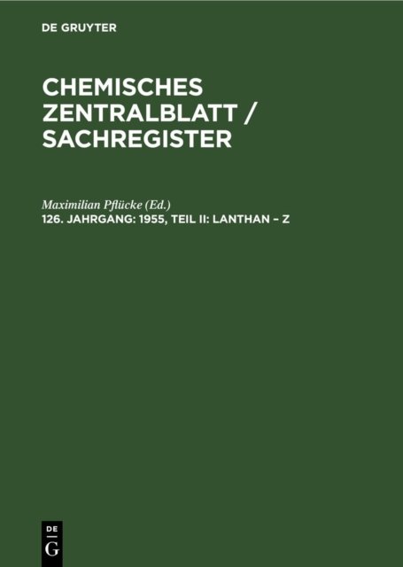 1955, Teil II: Lanthan – Z