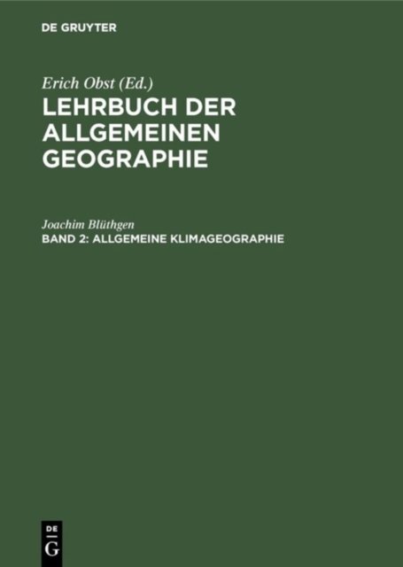 Allgemeine Klimageographie